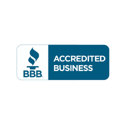 better business bureau partner logo in white and blue