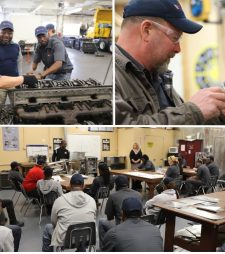 Three image collage of NATS training programs: HVAC, ET, DT